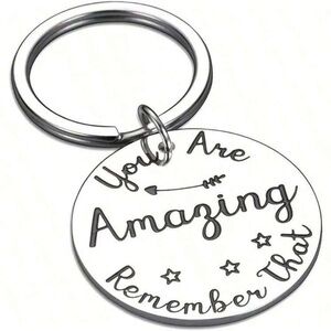 Silver Inspirational Keychain